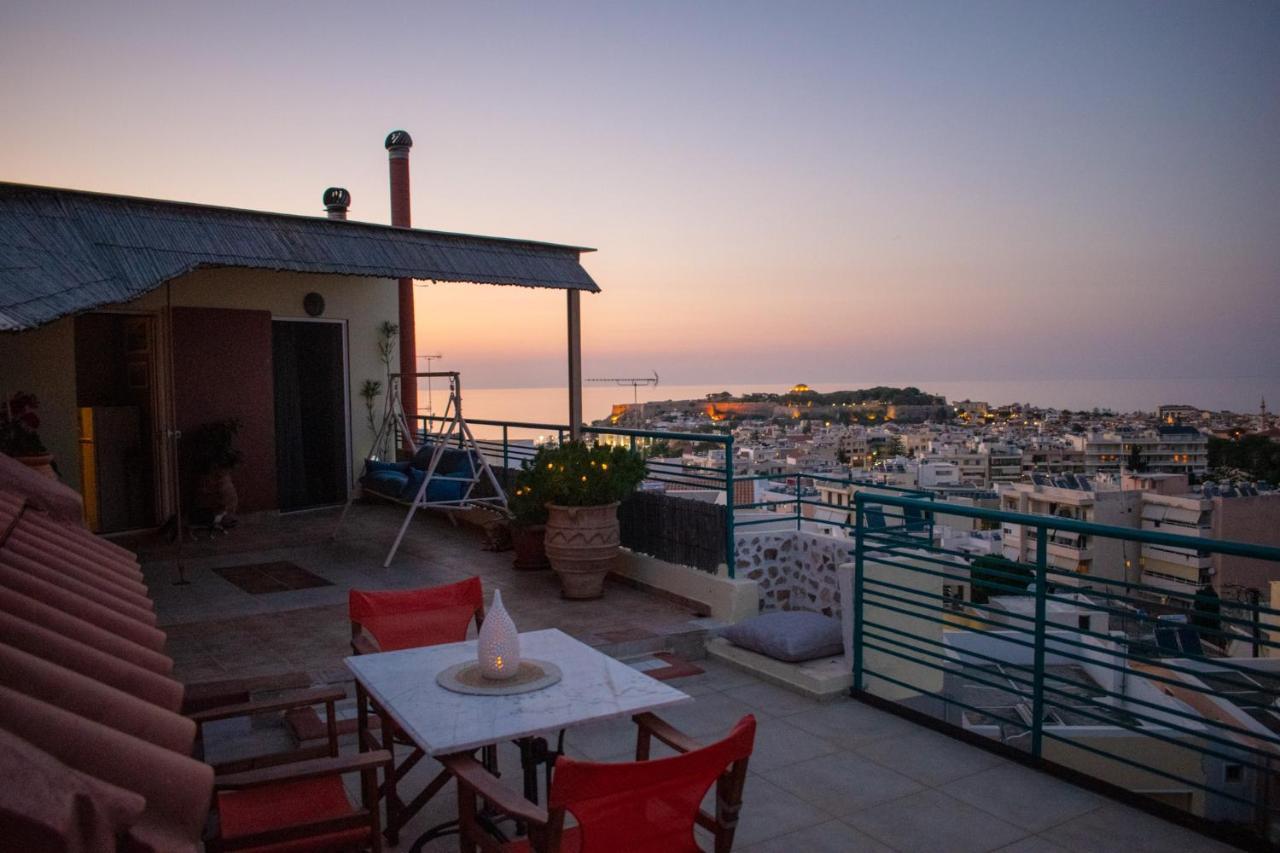 Rooftop With Sea View In Central Rethymno Exterior photo